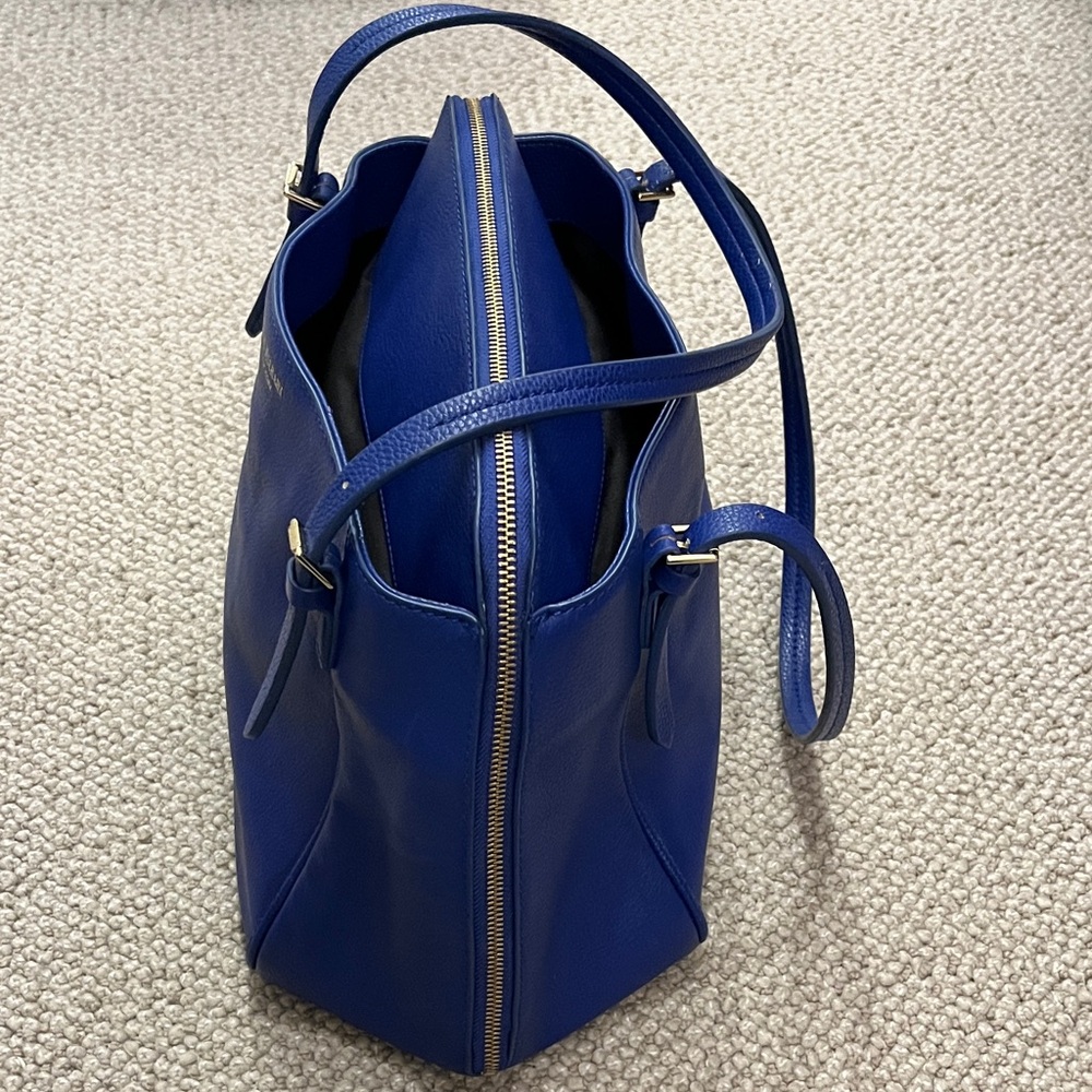Isaac Mizrahi Royal Cobalt Blue Shoulder Bag - Picture 7 of 16